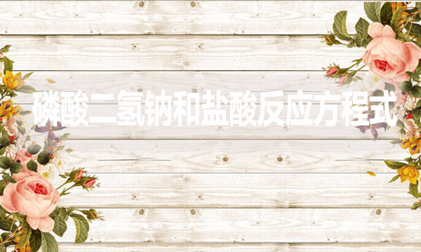 磷酸二氫鈉和鹽酸反應(yīng)方程式是什么？