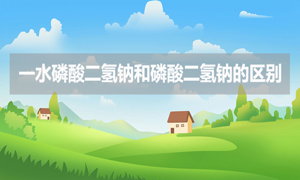 一水磷酸二氫鈉和磷酸二氫鈉的區(qū)別是什么？