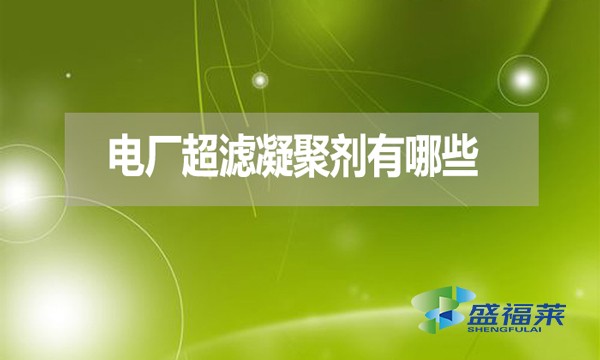 電廠超濾凝聚劑有哪些？