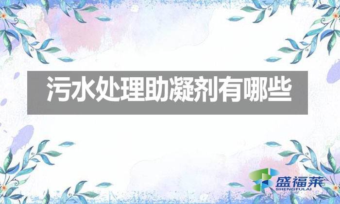 污水處理助凝劑有哪些？