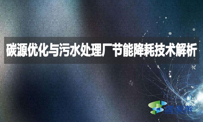 碳源優(yōu)化與污水處理廠節(jié)能降耗技術(shù)解析